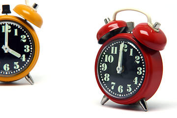 Image showing orange and red clock