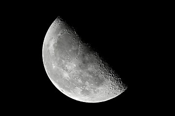 Image showing Moon detailed closeup