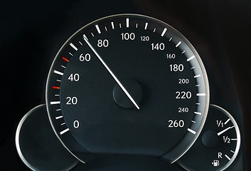 Image showing Speedometer of a car