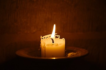 Image showing Candle on Fire