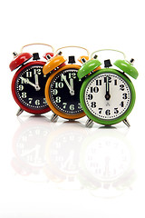 Image showing alarm clocks vertical