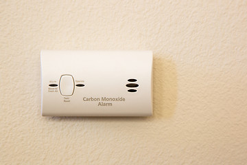 Image showing Carbon Monoxide Alarm Attached to Wall