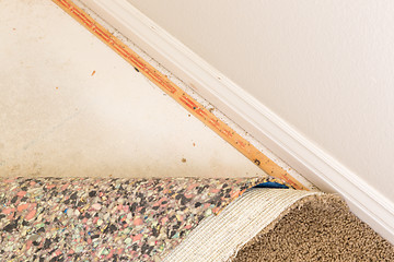 Image showing Pulled Back Carpet and Padding In Room