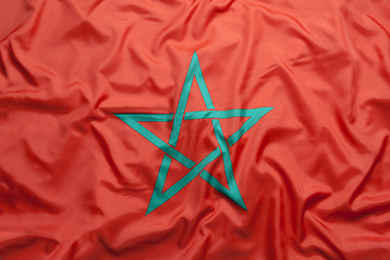 Image showing Textile flag of Morocco