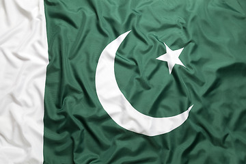 Image showing Textile flag of Pakistan