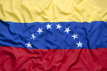 Image showing Textile flag of Venezuela