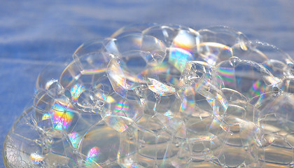 Image showing soap bubbles close up