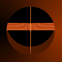 Image showing Orange and Brown Abstract