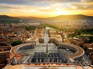 Image showing View on Vatican city