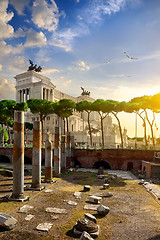 Image showing Great Vittoriano in Rome