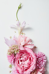 Image showing Bouquet of pink roses