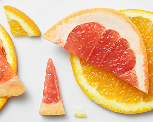 Image showing Grapefruit and orange pattern