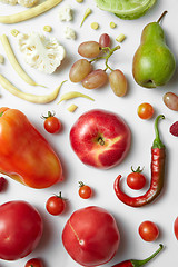 Image showing Healthy food on a white background