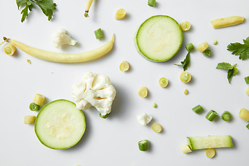 Image showing fresh organic green vegetables