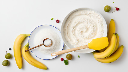 Image showing ingredients for the banana cake