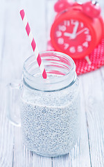 Image showing Milk with chia