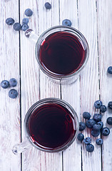 Image showing blueberry juice