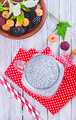 Image showing Milk with chia