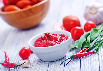 Image showing tomato and sauce