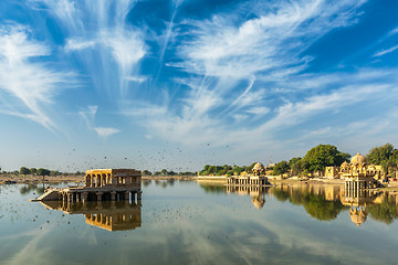 Image showing Indian landmark Gadi Sagar in Rajasthan