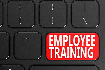 Image showing Employee Training on black keyboard