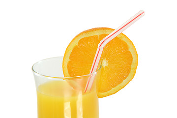 Image showing orange juice with path