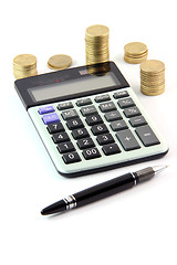 Image showing calculator and money