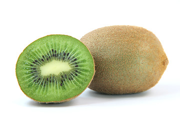 Image showing hole and half kiwi