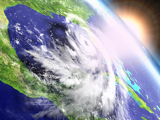 Image showing Hurricane Matthew sunrise