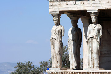 Image showing caryatids copy space