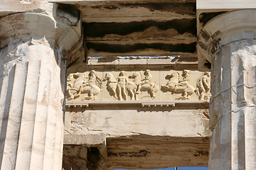 Image showing scultures of parthenon