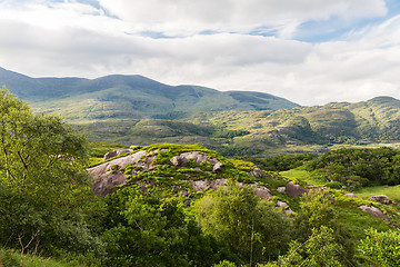 Image showing view to Killarney National Park hills in ireland