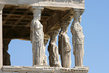 Image showing porch of maidens and sky