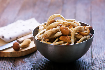 Image showing raw mushrooms