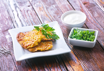 Image showing vegetable pancakes