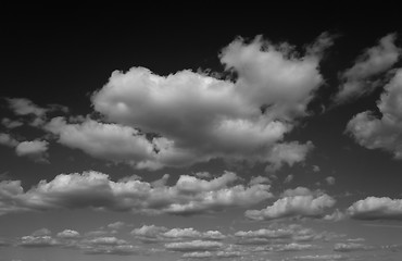 Image showing black and white sky