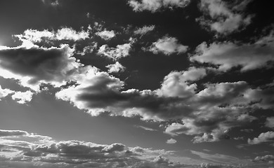 Image showing black and white sky