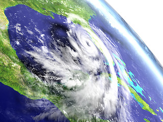 Image showing Hurricane Matthew from orbit