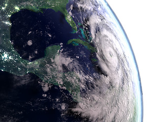 Image showing Hurricane Matthew above Cuba