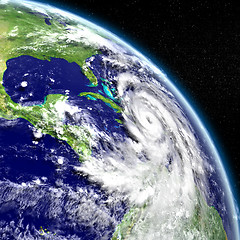 Image showing Huge Hurricane Matthew