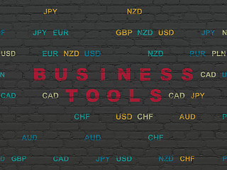 Image showing Business concept: Business Tools on wall background