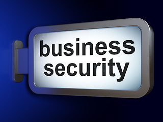 Image showing Safety concept: Business Security on billboard background