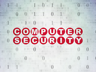 Image showing Privacy concept: Computer Security on Digital Data Paper background