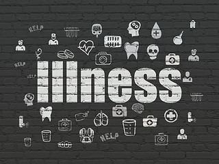 Image showing Health concept: Illness on wall background