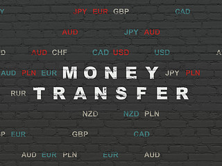 Image showing Banking concept: Money Transfer on wall background