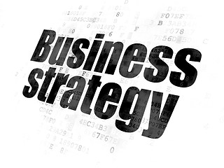 Image showing Finance concept: Business Strategy on Digital background
