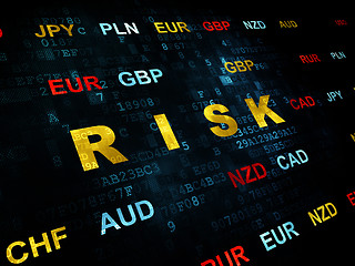 Image showing Finance concept: Risk on Digital background