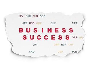 Image showing Business concept: Business Success on Torn Paper background