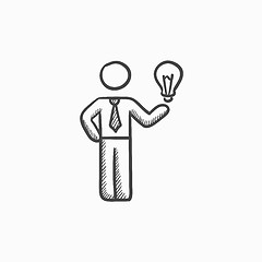 Image showing Business idea sketch icon.