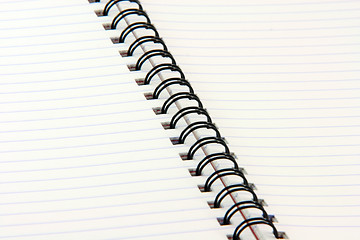 Image showing notebook spiral